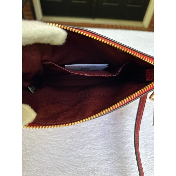 Coach CE871 Crossgrain Mini Rowan File Crossbody 1941 Red NWT - Picture 8 of 15